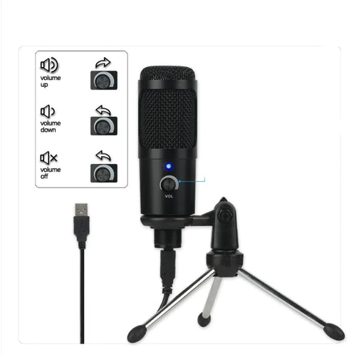 Pro Stream Condenser Mic – Gaming & Live Recording